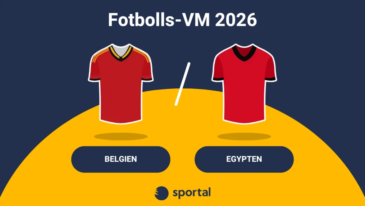 Belgien -Egypten matchtröja fotbolls-VM.
