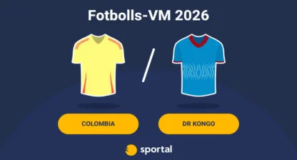 Colombia - DR Kongo fotbolls VM live stream.