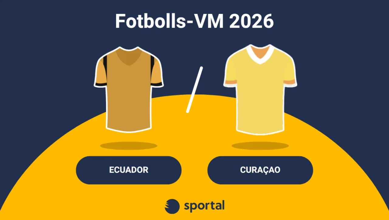Ecuador - Curaçao matchtröja fotbolls-VM.