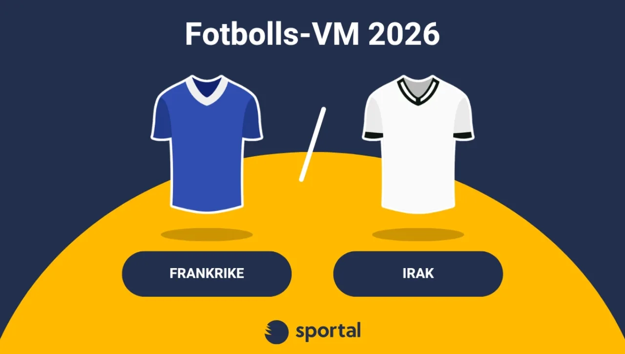 Frankrike - Irak matchtröja fotbolls-VM.