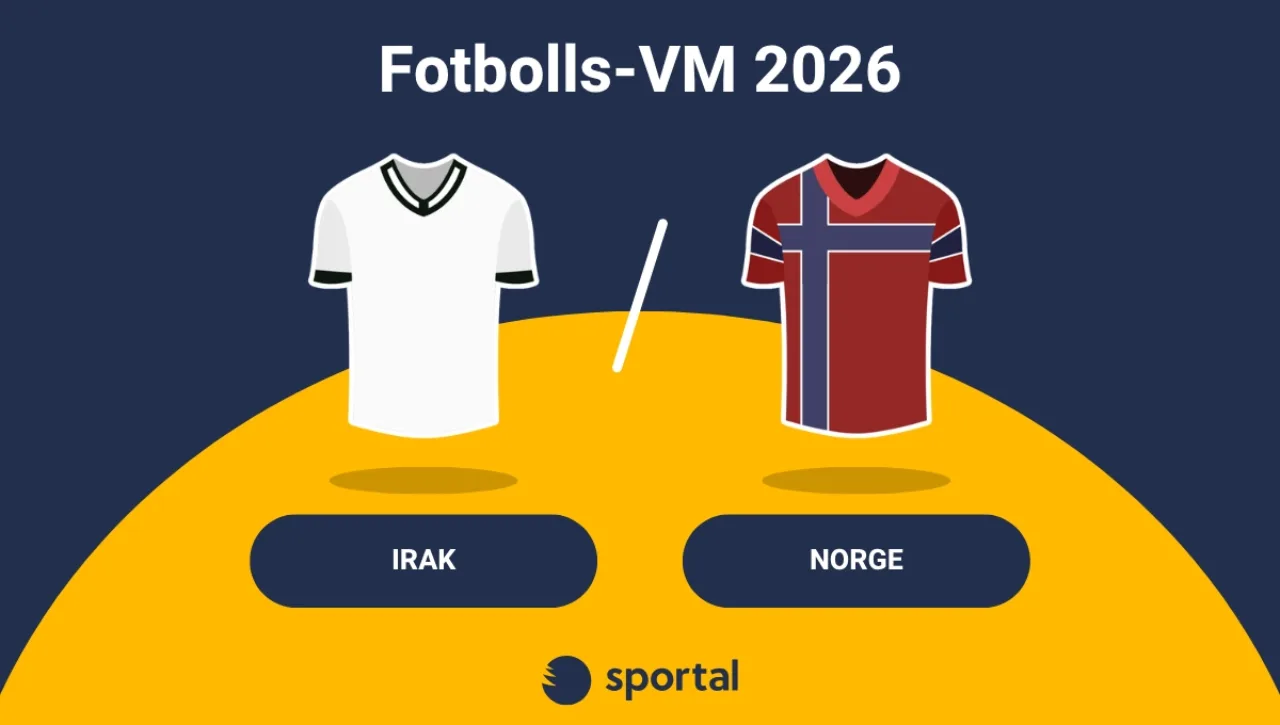 Irak - Norge matchtröja fotbolls-VM.