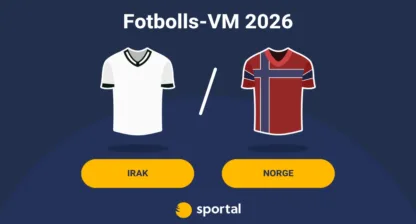 Irak - Norge fotbolls VM live stream.