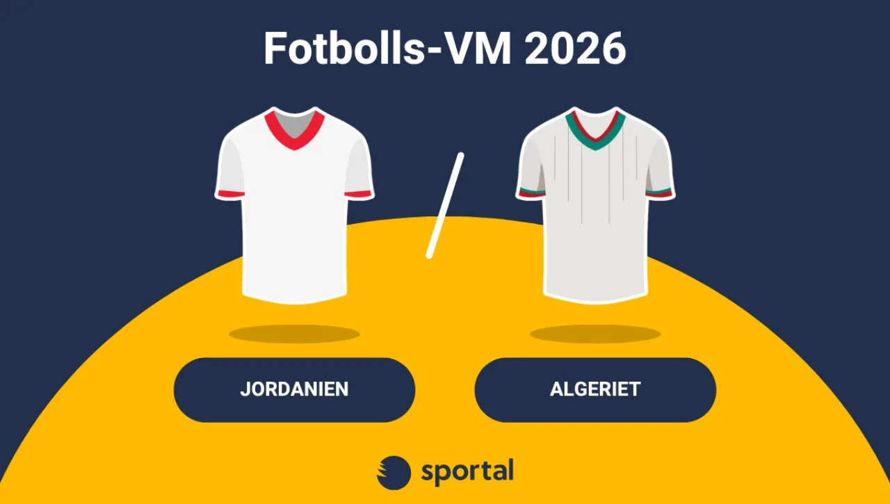 Jordanien - Algeriet matchtröja fotbolls-VM.