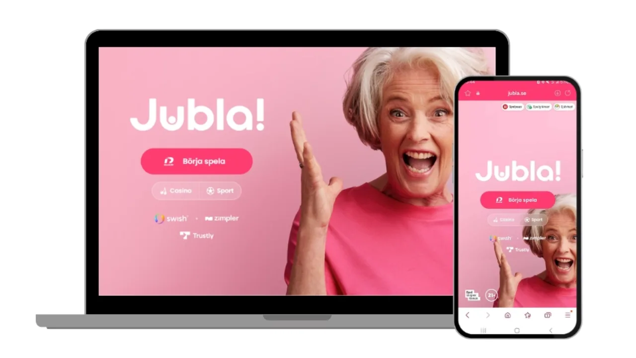 Jubla Casino på dator och mobil.