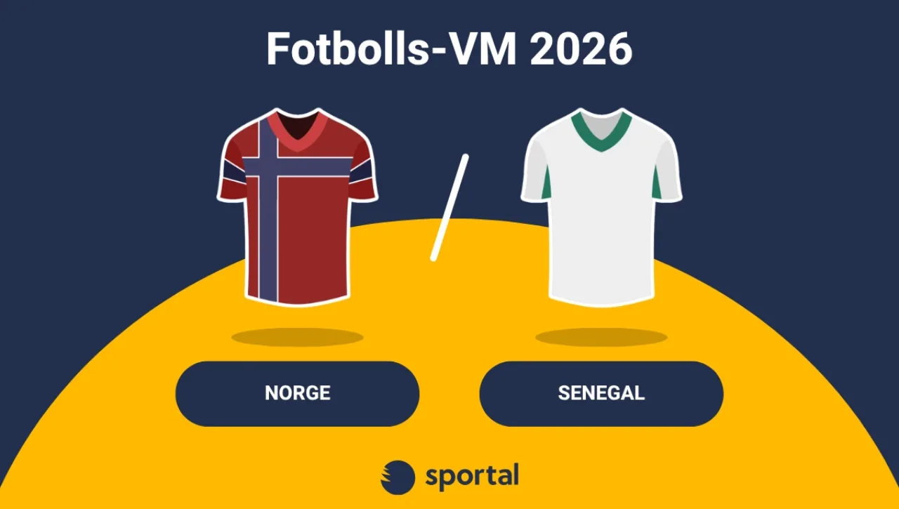 Norge - Senegal matchtröja fotbolls-VM.