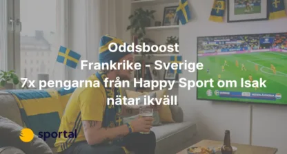 oddsboost Frankrike Sverige VM