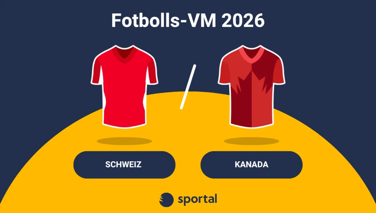 Schweiz - Kanada matchtröja fotbolls-VM.