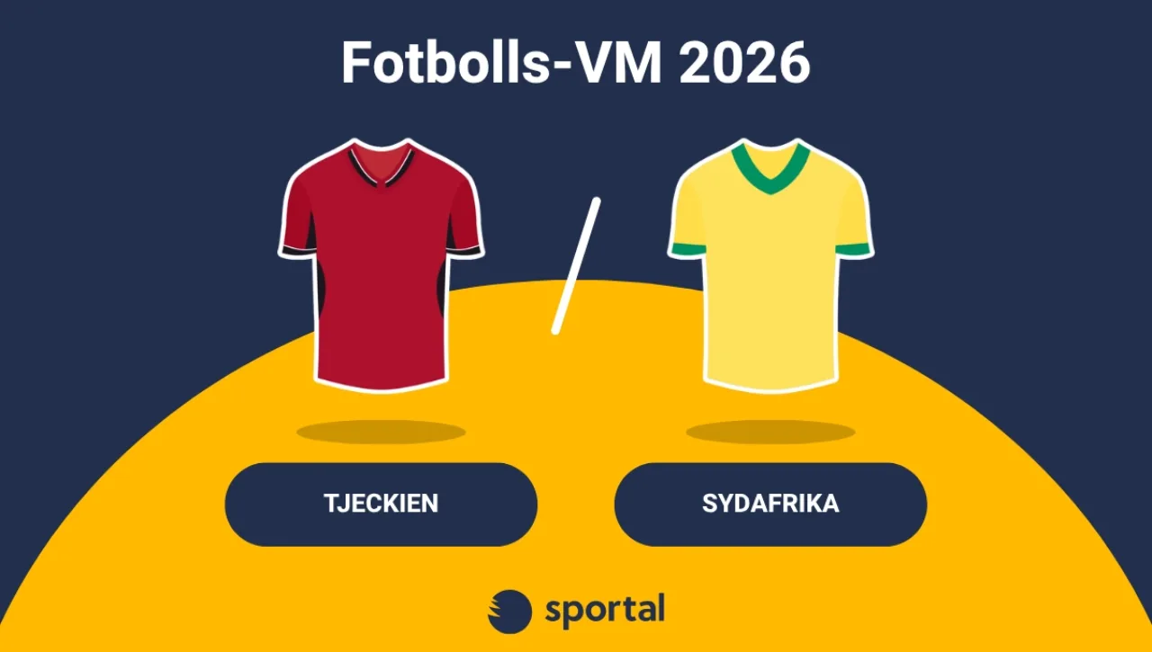 Tjeckien - Sydafrika matchtröja fotbolls-VM.