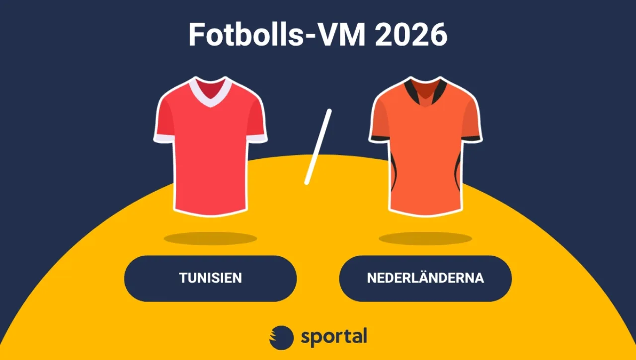 Tunisien – Nederländerna matchtröja fotbolls-VM.