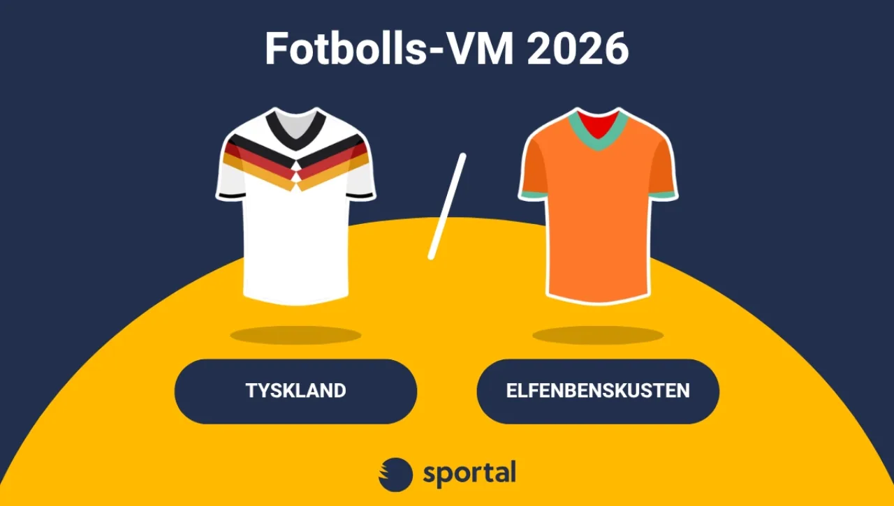 Tyskland - Elfenbenskusten matchtröja fotbolls-VM.