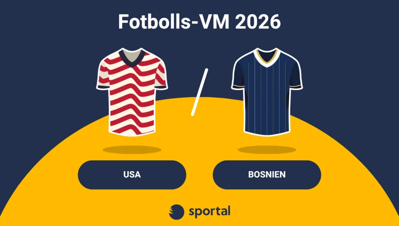 USA - Bosnien matchtröja fotbolls-VM.