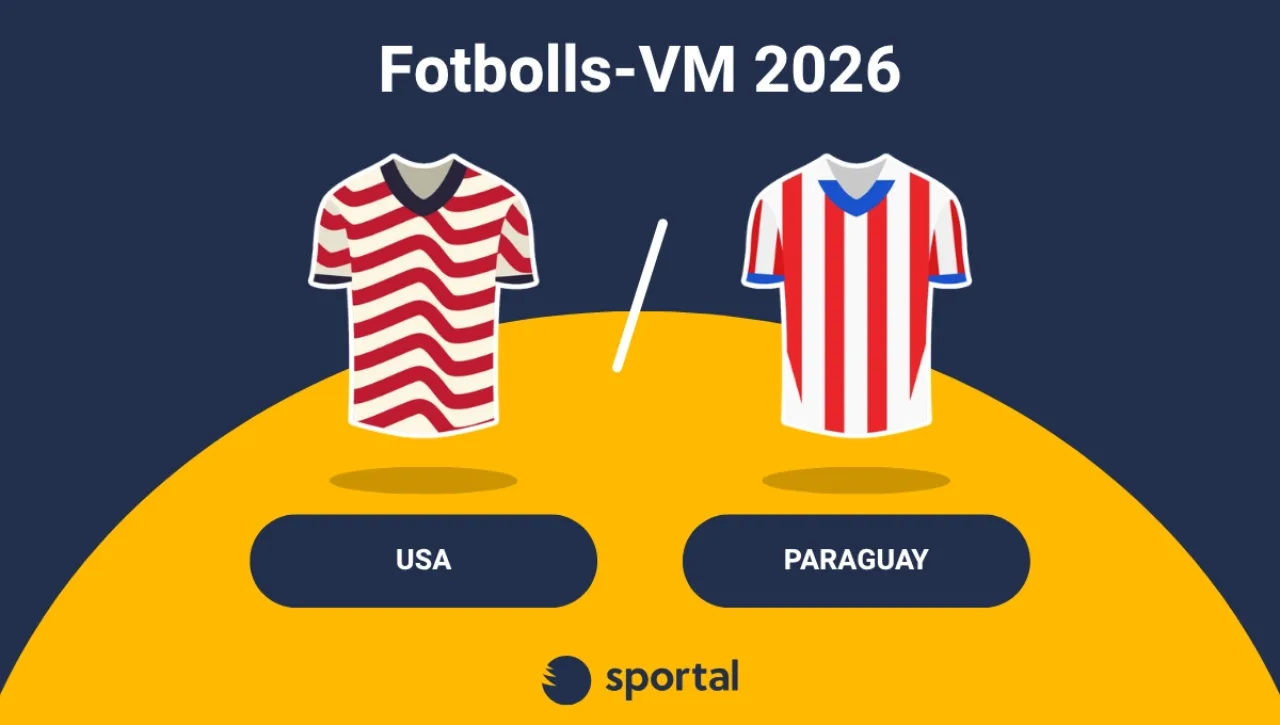 USA-Paraguay matchtröja fotbolls-VM.