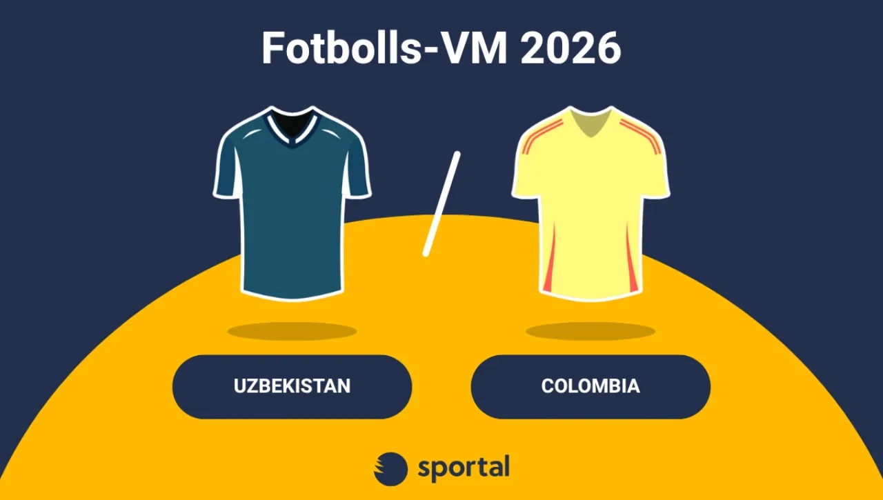 Uzbekistan - Colombia matchtröja fotbolls-VM.