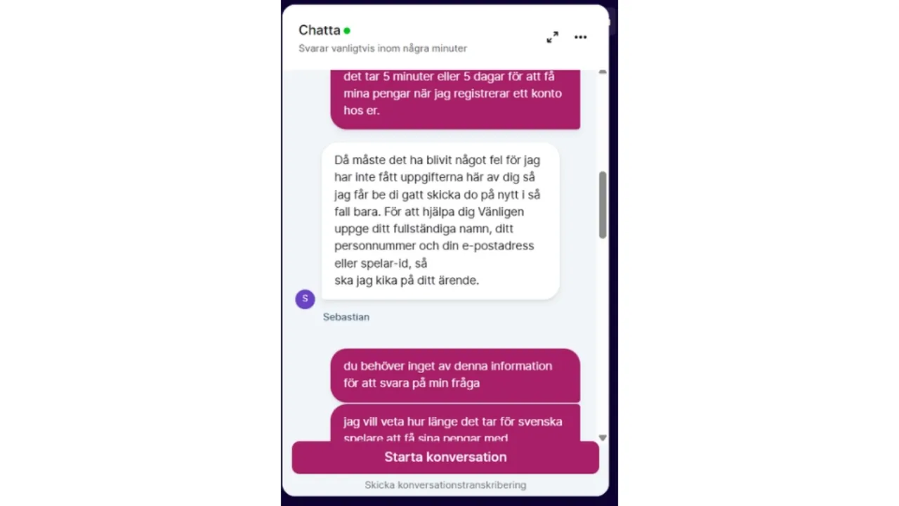 Vbet kundtjänst