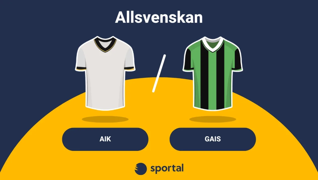 AIK - GAIS matchtröja allsvenskan.
