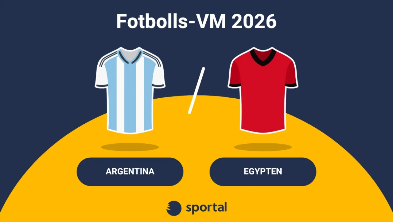 Argentina - Egypten matchtröja fotbolls-VM.