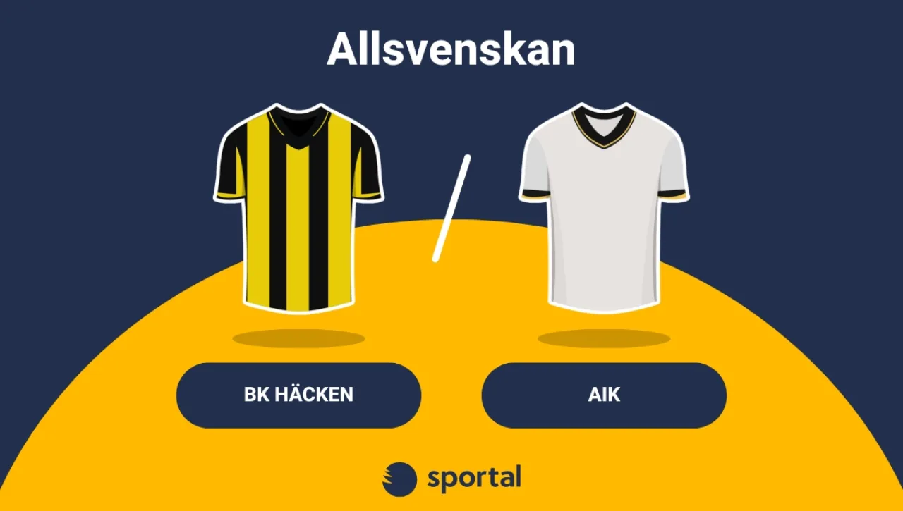 BK Häcken - AIK matchtröja Allsvenskan.
