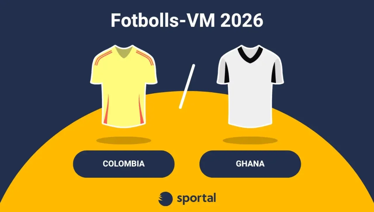 Colombia - Ghana matchtröja fotbolls-VM.