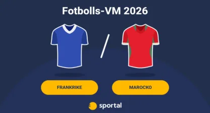 Frankrike - Marocko matchtröja fotbolls-VM.