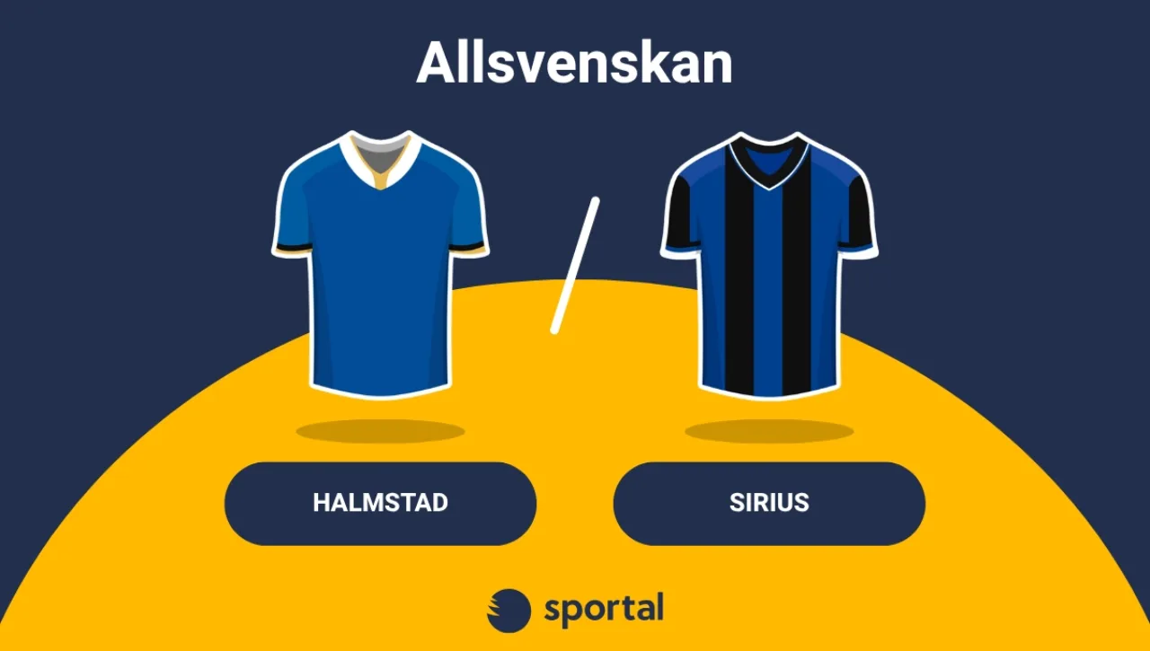 Halmstad - Sirius Allsvenskan matchtröjor.