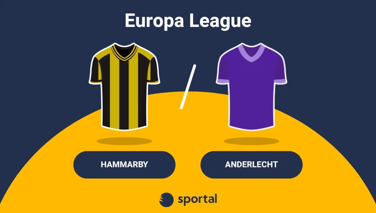 Hammarby - Anderlecht matchtröja Europa League.