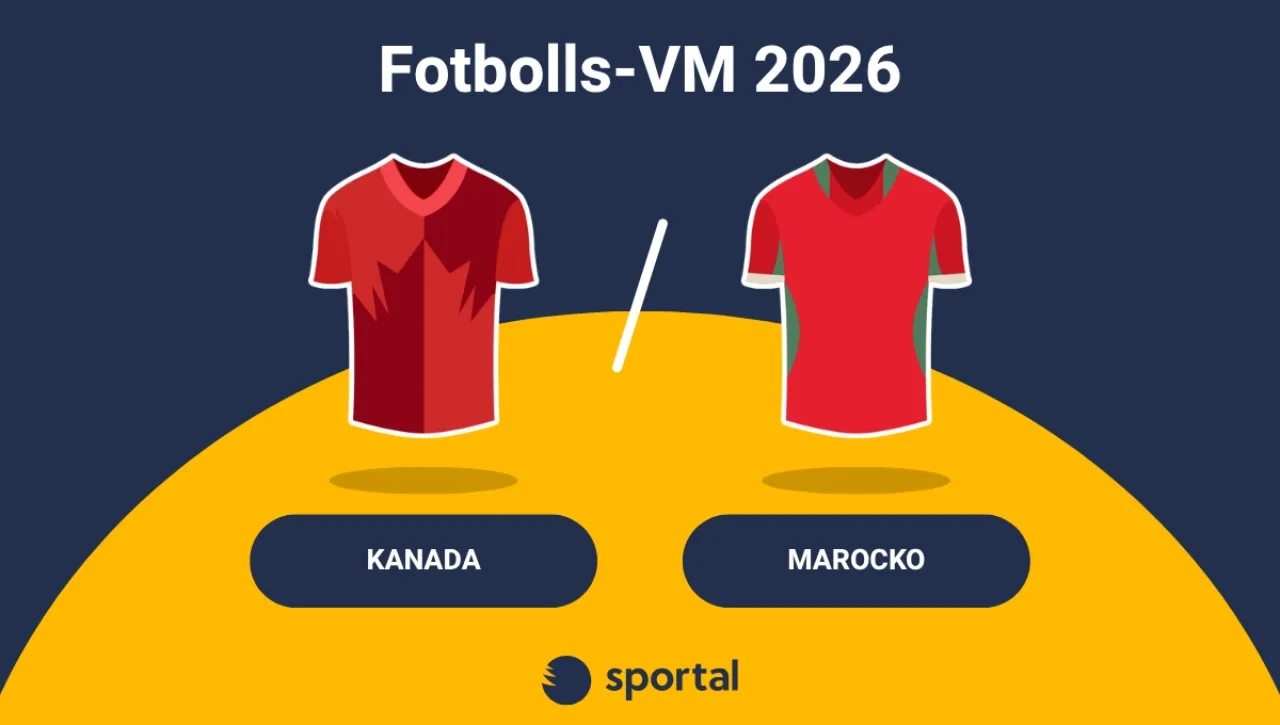 Kanada - Marocko matchtröja fotbolls-VM.