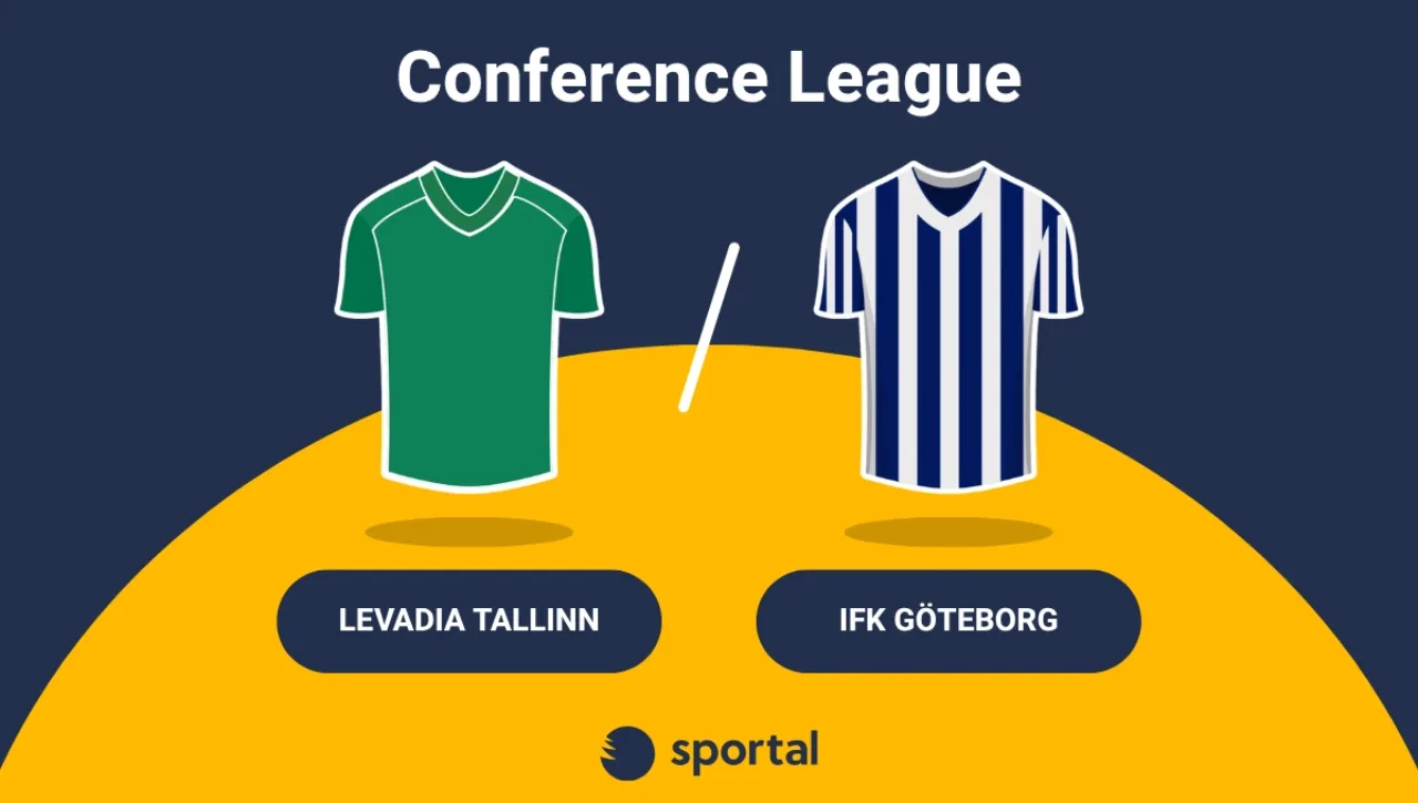 Levadia Tallin - IFK Göteborg matchtröja Conference League.