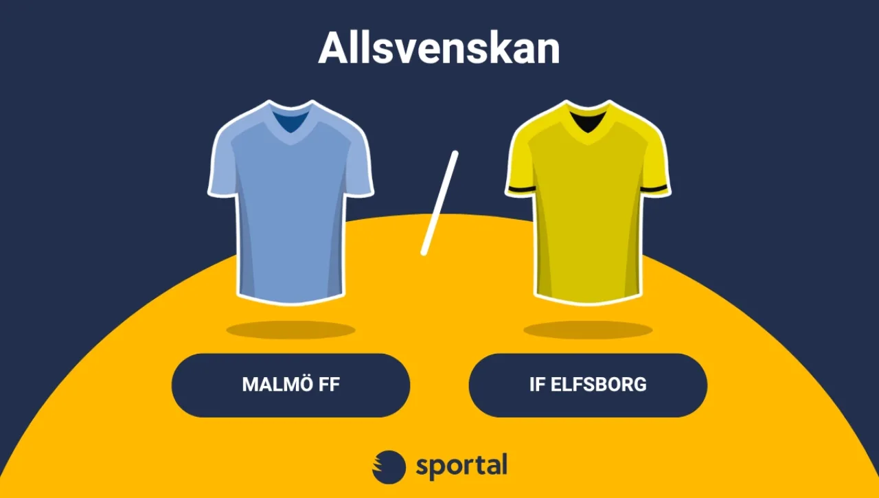 Malmö FF - IF Elfsborg matchtröja Allsvenskan.