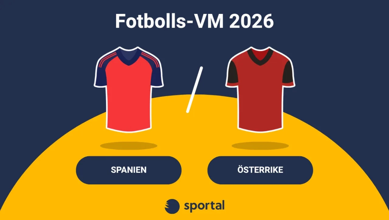 Spanien - Österrike matchtröja fotbolls-VM.