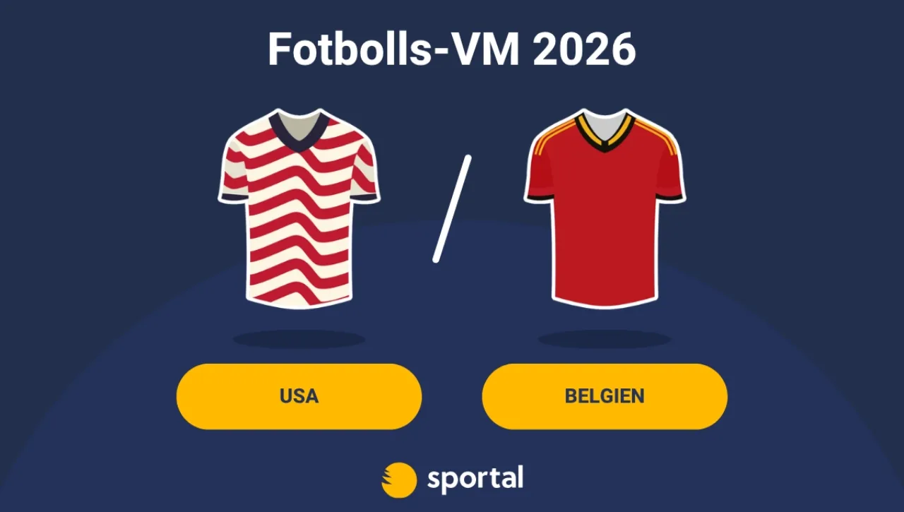USA - Belgien matchtröja fotbolls-VM.