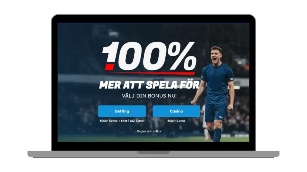 Startsidan hos 1x2 Sport