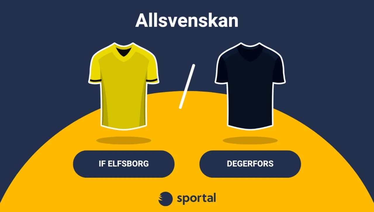 IF Elfsborg - Degerfors matchtröjor