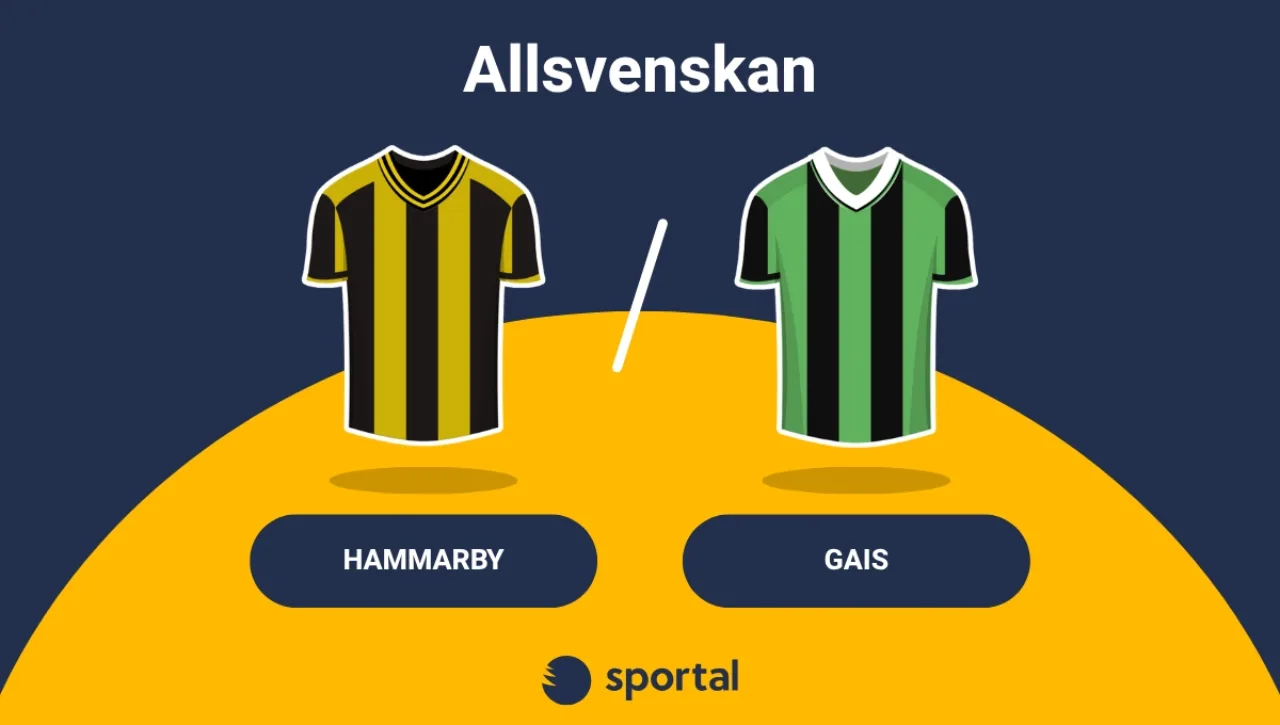 Hammarby - GAIS matchtröjor