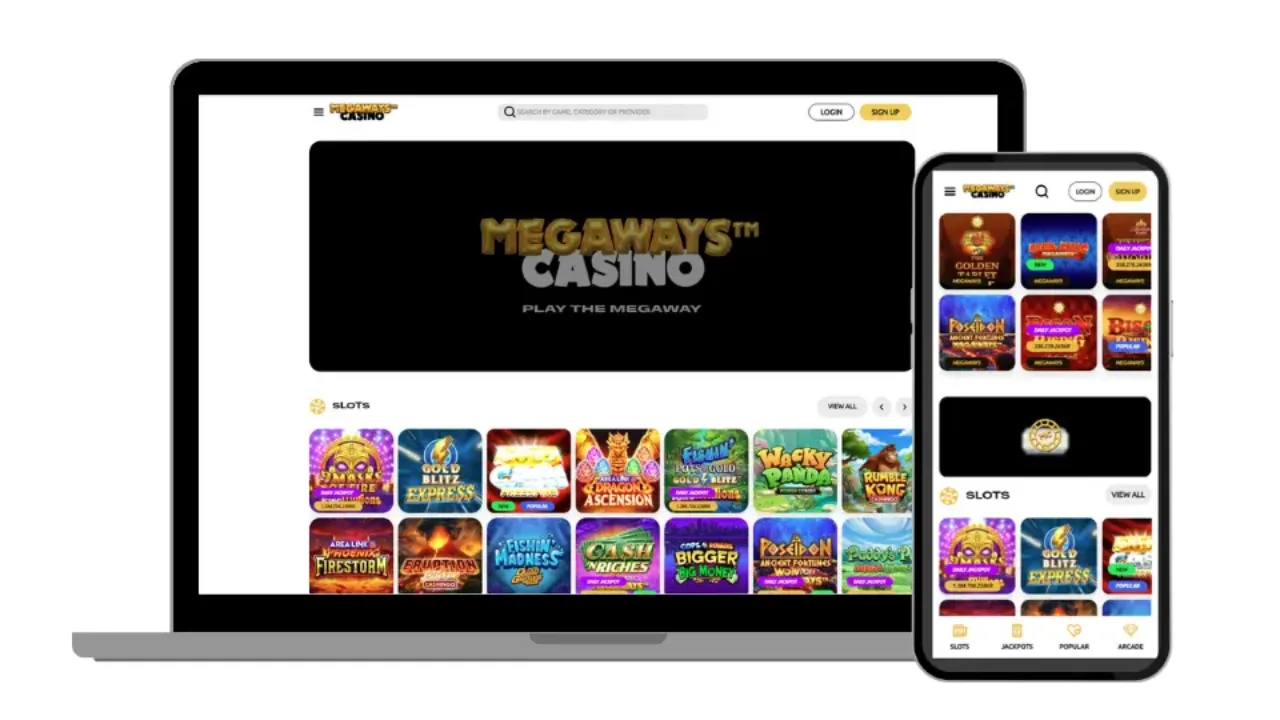 Megaways Casino startsida