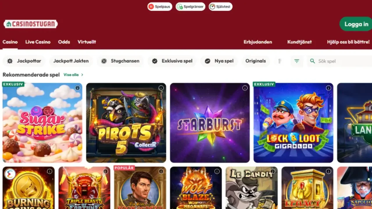 Spel hos Casinostugan