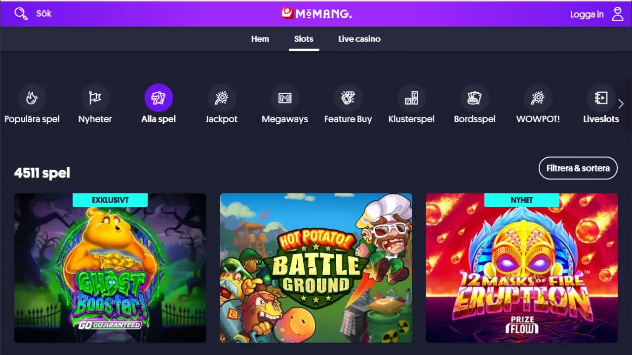 Momang casinos spellobby