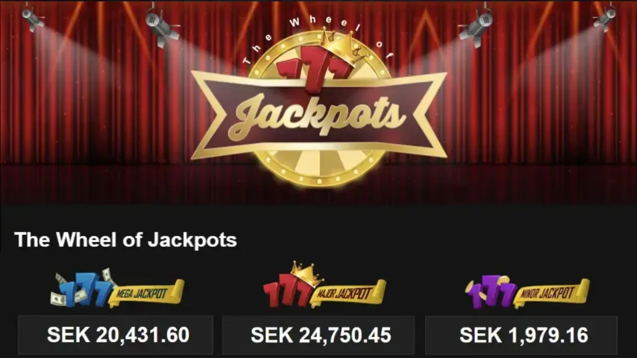 Videoslots the wheel of jackpots