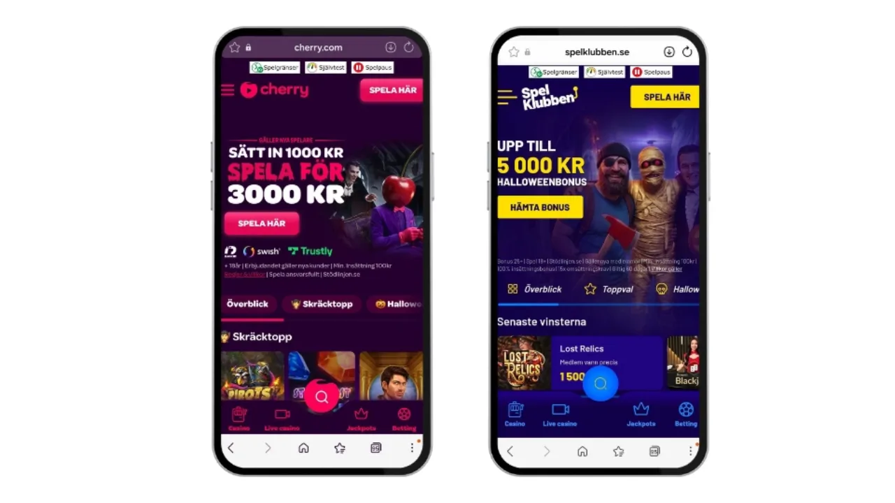 Halloween-bonusar hos Cherry Casino och Spelklubben