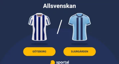 Göteborg - Djurgården Allsvenskan stream