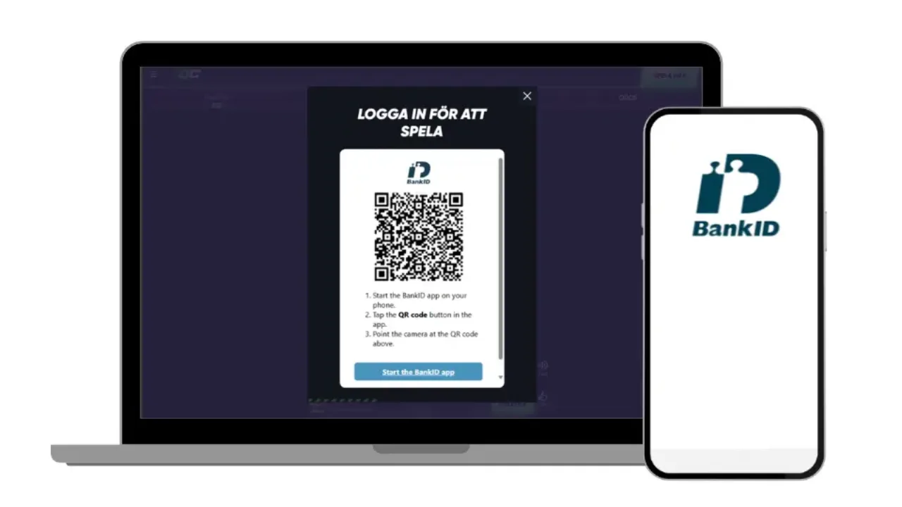 Quick casino BankID login via mobil och dator